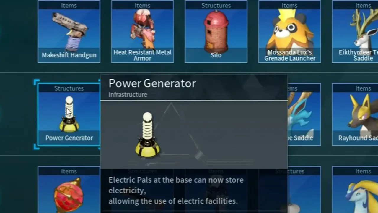 How to Get Power Generator in Palworld for Electricity