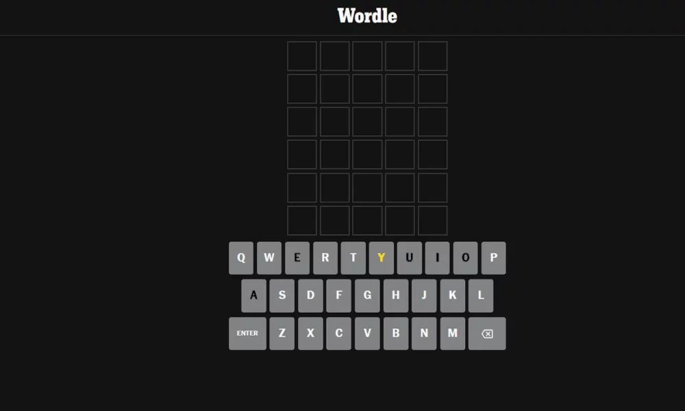 5 letter words with y only vowel